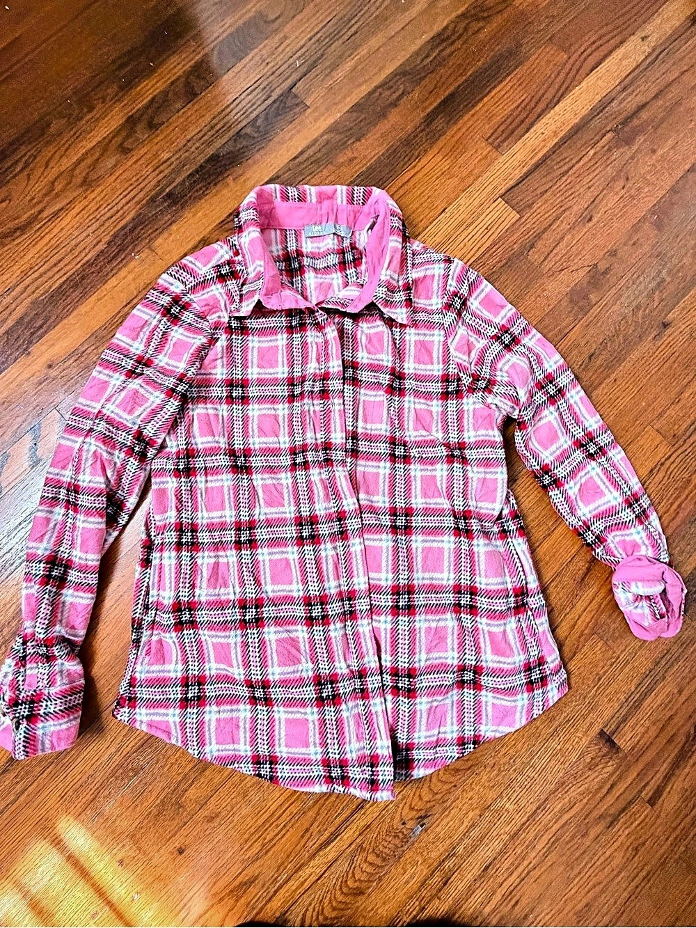 Lee Plaid Button Down Shirt Size L Like New